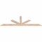 Ekena Millwork Saratoga Smooth Timber Gable Bracket, Douglas Fir, 72"W x 24"H x 1 1/2"D x 3 1/2"F, 8/12 Pitch GBW072X24X0204SAR00SDF - alternate 5